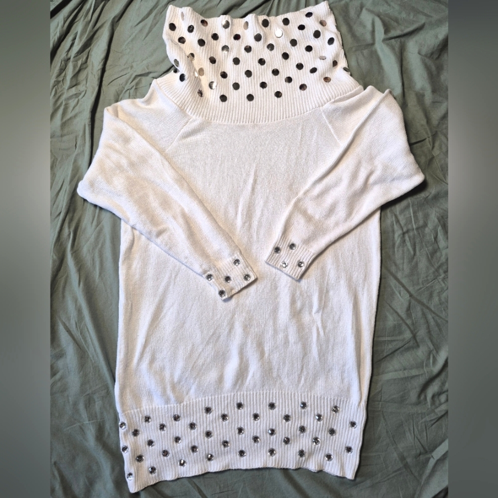 Caché Pristine Used Condition Bejeweled Sweater